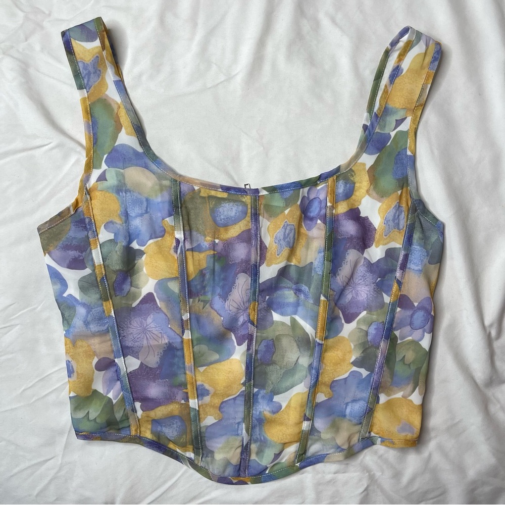 Suzie Corset Top - Multi Color (size medium)